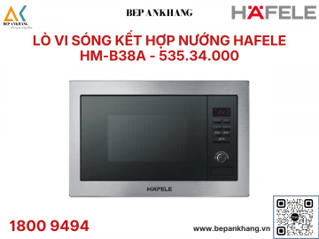 LÒ VI SÓNG KẾT HỢP NƯỚNG ÂM TỦ HAFELE  MH - B38A 535.34.000 - Thương Hiệu Đức